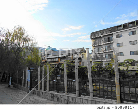 伊豆伊東のまつかわ遊歩道の風景 80999117