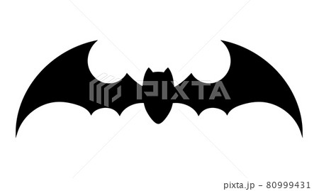 シンプルなコウモリのイラスト ハロウィンのイラスト素材 のイラスト素材