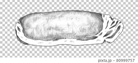 Ingredients-Meat hot pork loin ① (monochrome) Can also be used for hot pots, bento boxes, and cooking images Combination series Ingredients-Meat hot pork loin ① (monochrome) Can also be used for hot pots, bento boxes, and cooking images Combination series 80999757