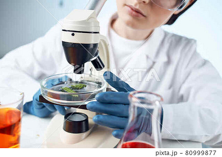 female doctor medicine laboratory research close-up female doctor medicine laboratory research close-up 80999877