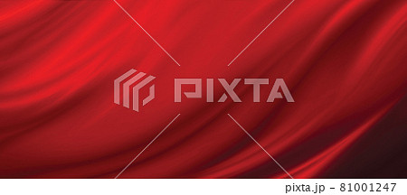 Red fabric texture background 3D illustration Red fabric texture background 3D illustration 81001247