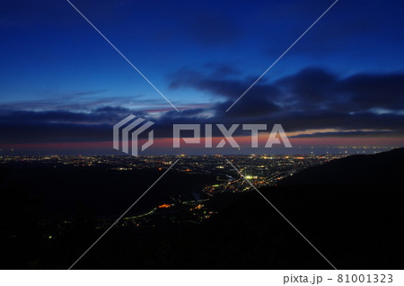 犀鶴林道(獅子吼高原)からの加賀平野の夜景 日本夜景100選 犀鶴林道(獅子吼高原)からの加賀平野の夜景 日本夜景100選 81001323