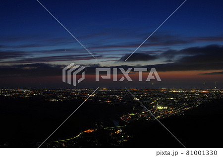 犀鶴林道(獅子吼高原)からの加賀平野の夜景 日本夜景100選 犀鶴林道(獅子吼高原)からの加賀平野の夜景 日本夜景100選 81001330