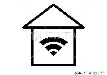 一般住宅内の無線LAN環境に関するイラスト 81003545