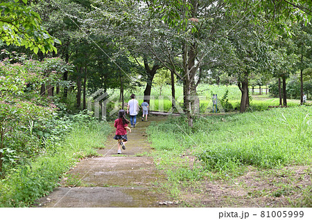 (マイクロツーリズム)森林のお散歩道 子どもと大人 (マイクロツーリズム)森林のお散歩道 子どもと大人 81005999