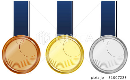 金・銀・銅のメダル 81007223