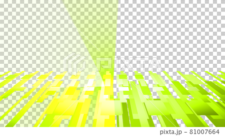 CGスクエア　多数の四角形の背景素材　光源あり 81007664