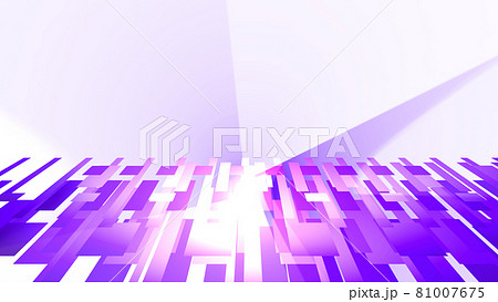 CGスクエア　多数の四角形の背景素材　光源あり 81007675