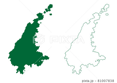 Rajsamand district (Rajasthan State, Republic of India) map vector illustration, scribble sketch Rajsamand map Rajsamand district (Rajasthan State, Republic of India) map vector illustration, scribble sketch Rajsamand map 81007838