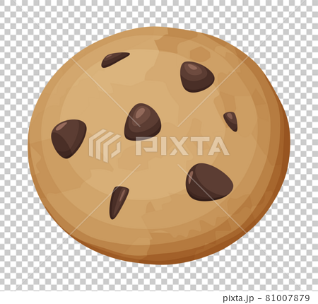 チョコチップクッキーのイラストのイラスト素材