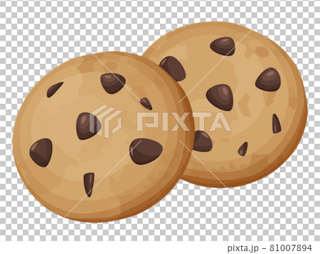 チョコチップクッキーのイラスト チョコチップクッキーのイラスト 81007894