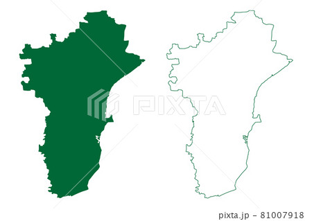 Thoothukudi district (Tamil Nadu State, Republic of India) map vector illustration, scribble sketch Thoothukudi map Thoothukudi district (Tamil Nadu State, Republic of India) map vector illustration, scribble sketch Thoothukudi map 81007918