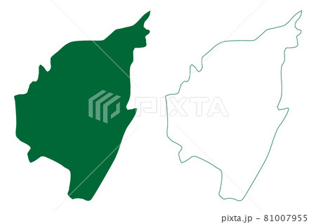 Tirupathur district (Tamil Nadu State, Republic of India) map vector illustration, scribble sketch Tirupattur map 81007955