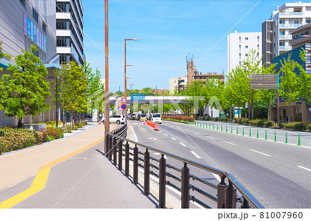 福岡市中央区地行浜から西方面の景色 よかトピア通り MARK IS 福岡ももち前 福岡市中央区地行浜から西方面の景色 よかトピア通り MARK IS 福岡ももち前 81007960