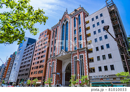 東京の都市風紀 港区三田2丁目周辺の風景 東京の都市風紀 港区三田2丁目周辺の風景 81010033