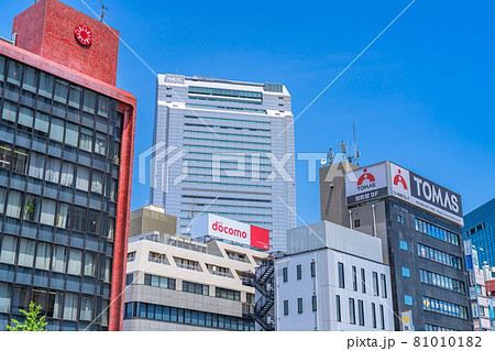 東京の都市風景 田町駅 三田口(西口)周辺の風景 81010182