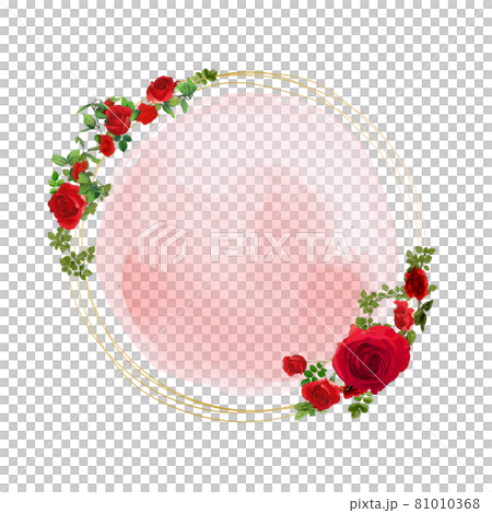Rose circle frame material - Stock Illustration [81010368] - PIXTA