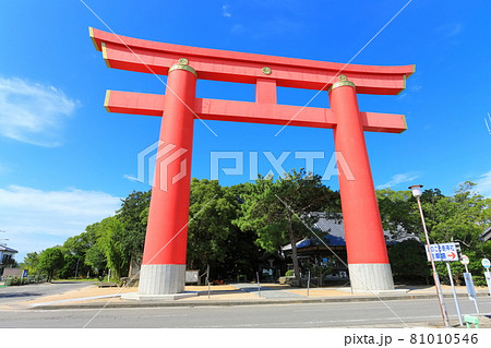 【兵庫県】おのころ島神社の大鳥居 【兵庫県】おのころ島神社の大鳥居 81010546