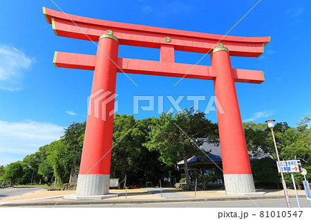 【兵庫県】おのころ島神社の大鳥居 【兵庫県】おのころ島神社の大鳥居 81010547
