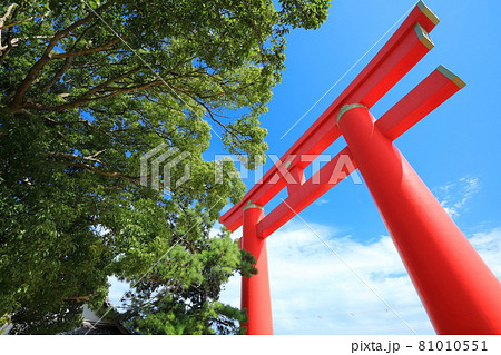 【兵庫県】おのころ島神社の大鳥居 【兵庫県】おのころ島神社の大鳥居 81010551