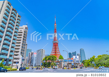 東京の都市風景 赤羽橋周辺の風景 東京の都市風景 赤羽橋周辺の風景 81010602