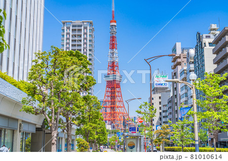 東京の都市風景 赤羽橋周辺の風景 東京の都市風景 赤羽橋周辺の風景 81010614
