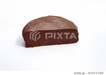 Chicken blood tofu on white background 81012100