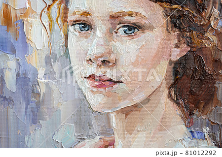 .The girl with red hair on a light background. .The girl with red hair on a light background. 81012292