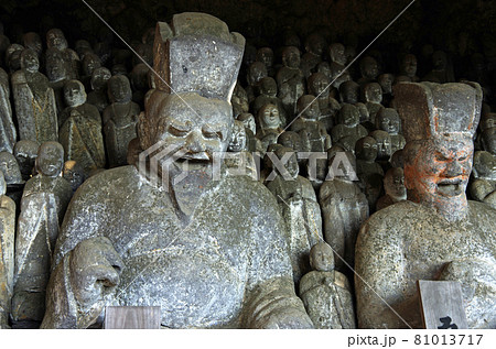 耶馬渓羅漢寺の千体地蔵尊の石仏群 81013717