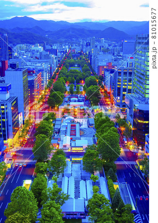 札幌大通公園の展望風景 北海道観光 81015677