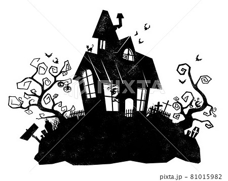 ハロウィンのシルエット素材 - 背景透過 - 切り抜かれています 81015982