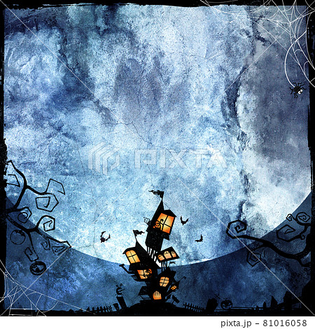 ハロウィンの背景のイラスト素材