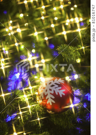Closeup of Christmas-tree decorations Closeup of Christmas-tree decorations 81016747
