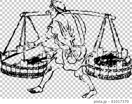 棒手売の男性 81017370