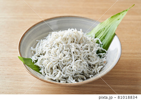 食器に盛られたしらす干し 食器に盛られたしらす干し 81018834