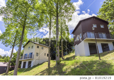 松江市宍道ふるさと森林公園 マウンテンコテージの写真素材