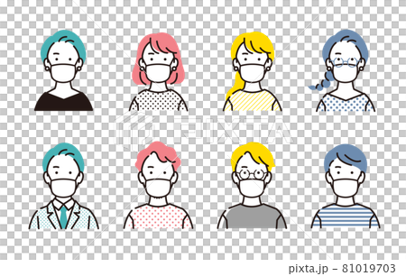People mask people set People mask people set 81019703