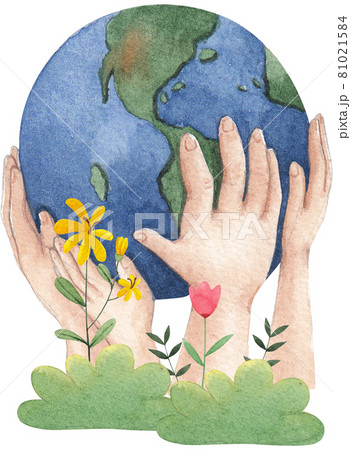 World Environment day watercolor 81021584