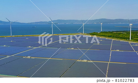 再生可能エネルギー 太陽光発電 風力発電 再生可能エネルギー 太陽光発電 風力発電 81022783