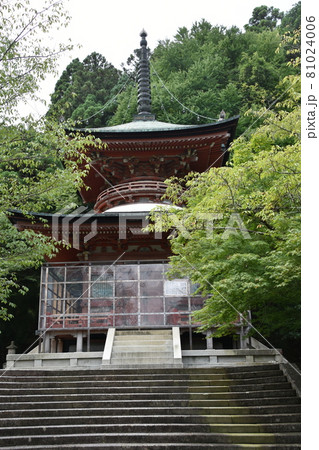 京都嵐山　法輪寺　多宝塔 81024006