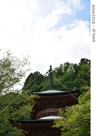京都嵐山　法輪寺　多宝塔 81024009