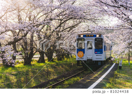 松浦鉄道 浦ノ崎駅の写真素材