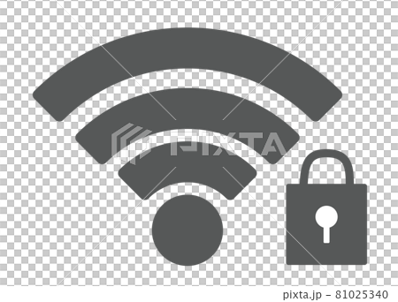 wifi安全圖像插畫框架線圖 81025340