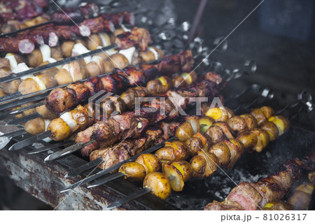 Shish kebab ready to eat. Shish kebab ready to eat. 81026317