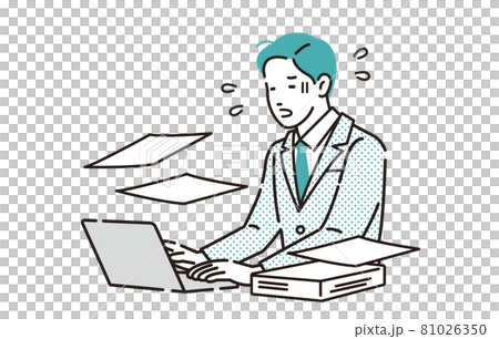 加班的商務人士 81026350