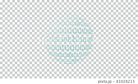 Innumerable rows of numbers 0 and 1 Spherical and background Innumerable rows of numbers 0 and 1 Spherical and background 81028213