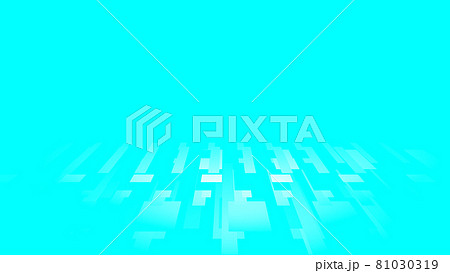 CGスクエア　多数の四角形の背景素材　スポットライトとグラデーション 81030319