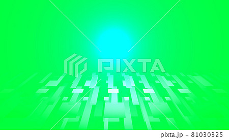 CGスクエア　多数の四角形の背景素材　スポットライトとグラデーション 81030325