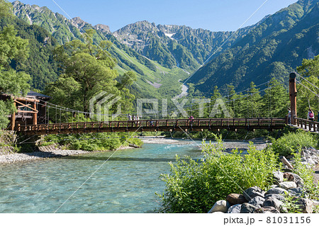 上高地の河童橋 上高地の河童橋 81031156