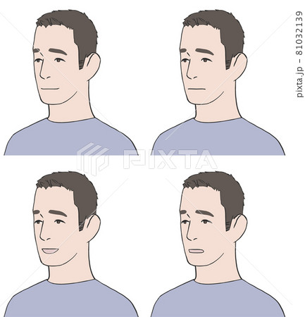 困り顔で表情集ボウズ 81032139